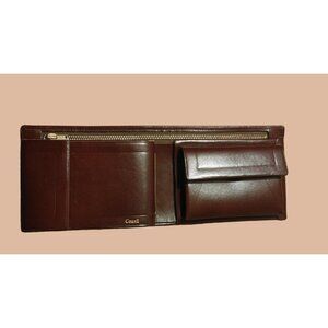 Talon Count Tri-Fold Wallet Brown Cowhide Leather Vintage Made In America
